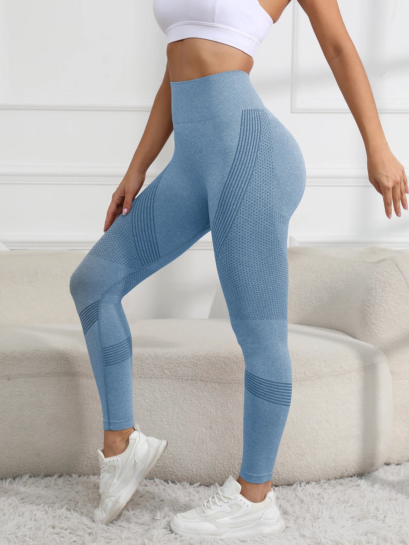 Women's Butt Lift Fitness Leggings, Grippy Butt Fitness Seamless Tight Butt Pants